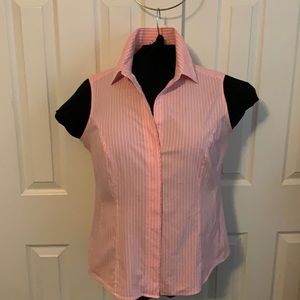 Lee Riders sleeveless orange stripe shirt